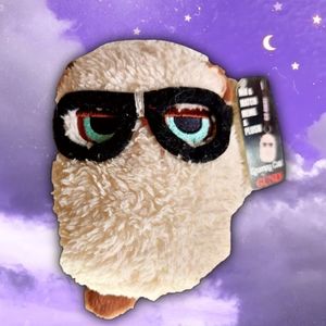 Cute Grumpy Cat Mini Plushie Keychain